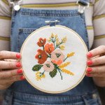 Amethyst Floral Cross Stitch Kit