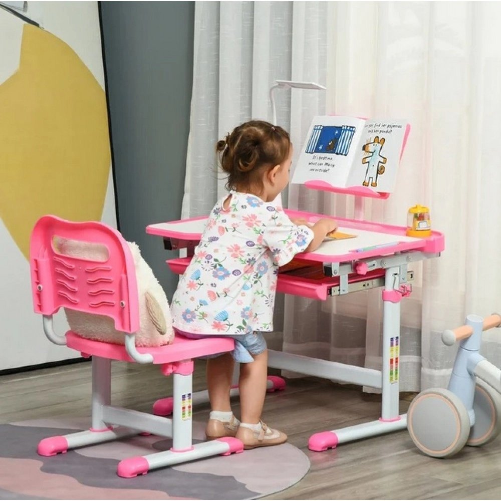 Stepanie Kids 27.5" W Writing Desk and Chair Set