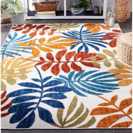 Anakin Flatweave Creme/Red Indoor/ Outdoor Rug